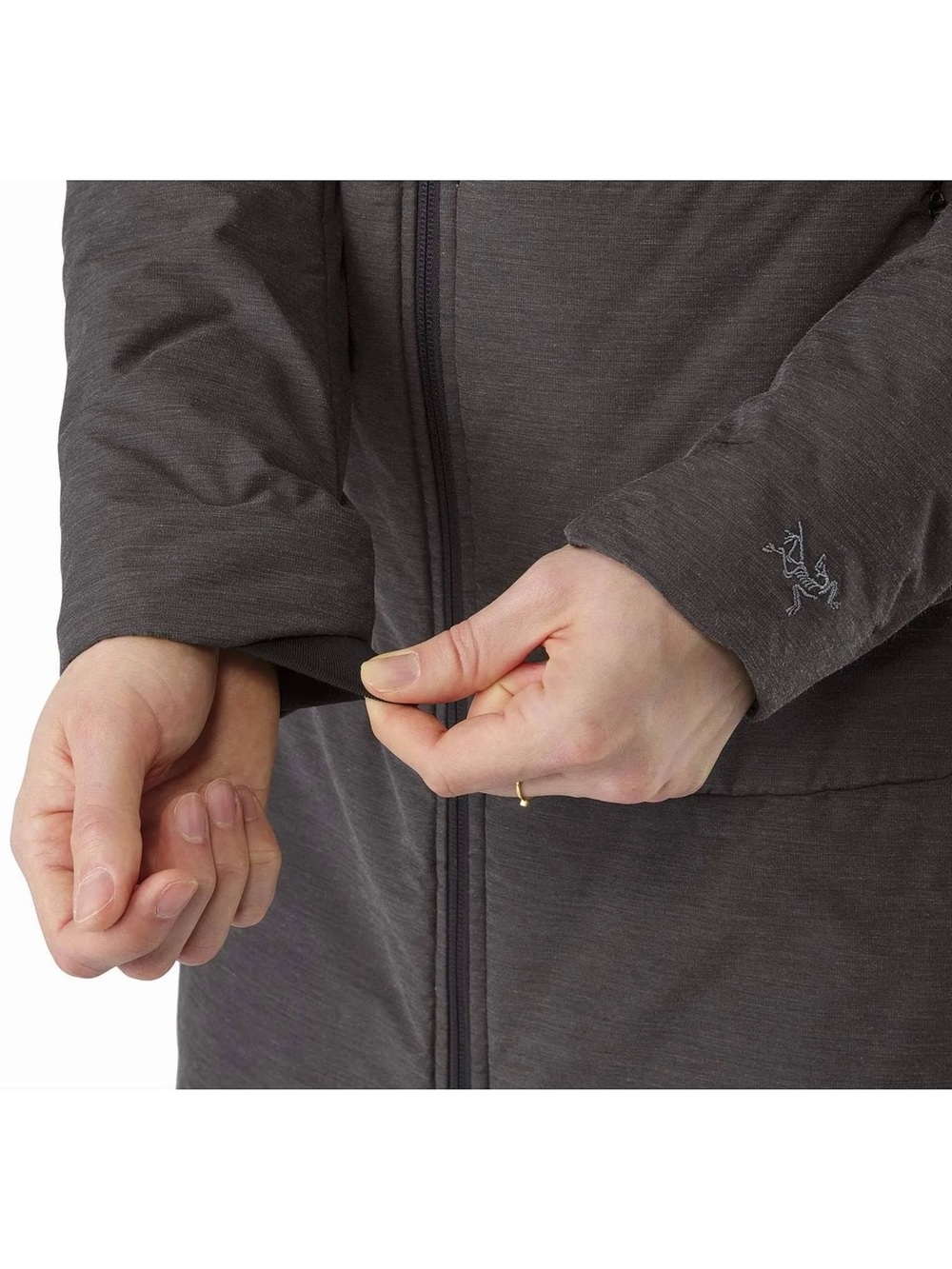 Arc’teryx darra Long Hooded Puffer Coat in Dark gray - Picture 5 of 12